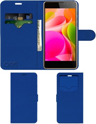 ACM Flip Cover for Intex Aqua Power 4g(Blue, Cases with Holder, Pack of: 1)