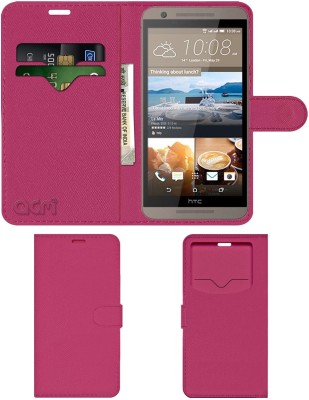 ACM Flip Cover for Htc One E9s(Pink, Cases with Holder, Pack of: 1)