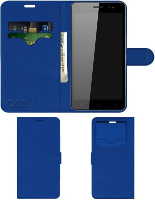 ACM Flip Cover for Micromax Canvas Juice Q461(Blue, Cases with Holder, Pack of: 1)