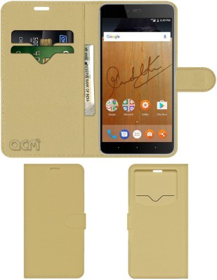 ACM Flip Cover for Smartron SRT Phone(Gold, Cases with Holder, Pack of: 1)