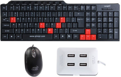 

Quantum Hi-Tech QHM8810 MULTIMEDIA USB With 6633 USB Port Combo Set