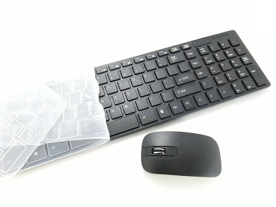 

PSYCHE Ultra Thin Wireless Keyboard & Mouse with Water Protection Cover Combo Set