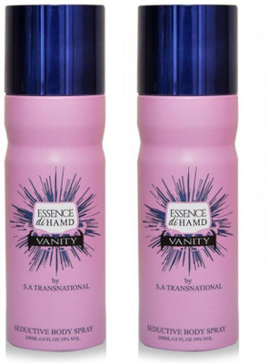 

HAMD ESSENCE diHAMD VANITY Body Spray - For Women(400 ml, Pack of 2)