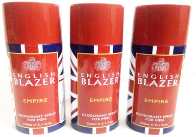 

ENGLISH BLAZER EMPIRE Deodorant Spray - For Men(450 ml, Pack of 3)