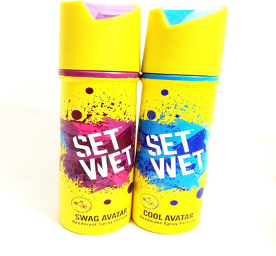 

Set Wet SWAG AVATAR AND COOL AVATAR Deodorant Spray - For Men(300 ml, Pack of 2)