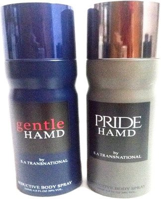 

HAMD GENTLE AND PRIDE Perfume Body Spray - For Men & Women(400 ml, Pack of 2)