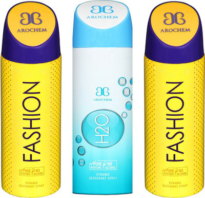 

AROCHEM FASHION , H2O AND FASHION DYNAMIC PURE Deodorant Spray - For Men & Women(200 ml)