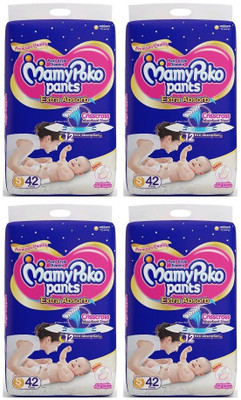 

MamyPoko Pants Diapers Extra Absorb S42+S42+S42+S42 - S(4 Pieces)