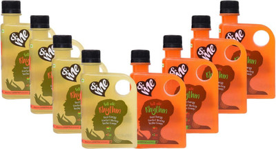 

&ME Rhythm, Menstrual Health Beverage (Pack of 8, Green Apple & Orange)(8 x 28.75 ml)