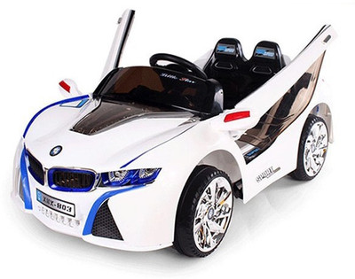 

Baybee Bmw I-8 Battery Operated Car With Remote Control Usb Connector / Sd Card / Aux For Mp3 Music Play / External Device Connectivity | 35 Kgs Weight Capacity | Kids Suitable For Age 2 And Up Year Olds Boys & Girls ( Red) Car Battery Operated Ride On Ca
