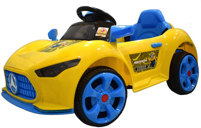 

Baybee Battery Operated Single Motor Ride On Car MP3 + USB Player | Parental Remote, Seatbelt ( Yellow ) Car Battery Operated Ride On(Yellow)