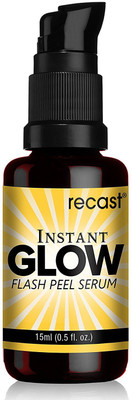 

recast Instant Lightning Glow Peel Serum Infused with Hyaluronic Acid Alpha Arbutin for Fairness and Brightening Skin(15 ml)