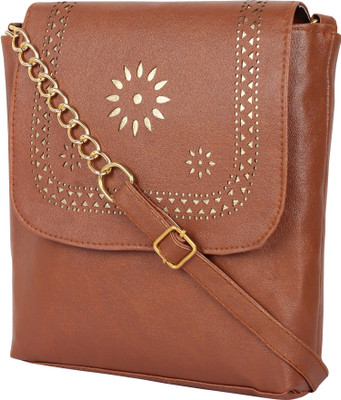 

Shokeen Collection Sling Bag(Brown)