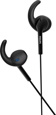 Philips SHE1525BK 94 Wired Headset  (Black, In the Ear)