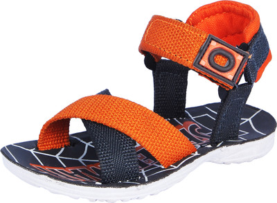 

PU PEHCHAAN Boys & Girls Velcro Flats(Multicolor, Grey orange