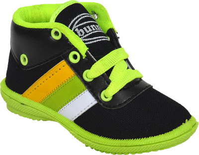 

BUNNIES Boys Lace Running Shoes(Green