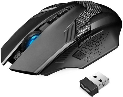 

Tecknet Programmable Wireless Optical Gaming Mouse(USB 2.0, Black)