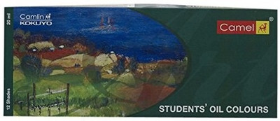 Camlin Kokuyo Student Oil Color Box - 20ml tubes, 12 Shades(Set of 1, Multicolor)