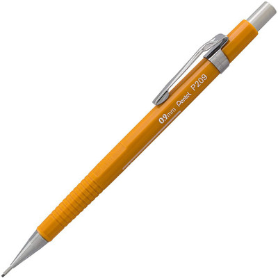 

PENTEL Sharp Mechanical Drafting Pencil, 0.9 mm, Yellow Barrel, 2/Pack (P209BP2K6) Pencil(Yellow)