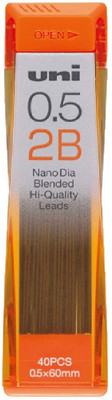 

UNI NanoDia Machanical Pencil 0.5 mm Lead Pack of 3, 2B (U05202ND3P2B) Pencil(Orange)