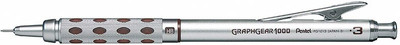 

Pentel Graph Gear 1000 Automatic Drafting Pencil, 0.5mm Lead Size, Brushed Metal Barrel, 1 Each (PG1015A) Pencil(Brown)