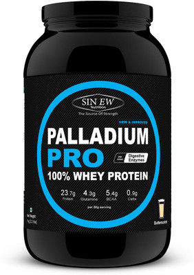 

Sinew Nutrition Palladium Pro Whey Protein with Digestive Enzymes, 1kg (Butterscotch Flavour) Whey Protein(1 kg, Butterscotch)