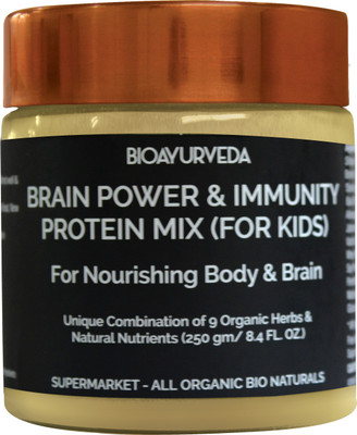 

BioAyurveda BRAIN POWER & IMMUNITY PROTEIN MIX (Kid) 250 g Protein Blends(250 g, Unflavored)