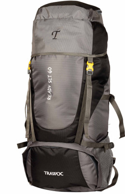 

TRAWOC SHK3-BK-Trekking Bag Hiking Backpack Travel Rucksack - 55(Black)