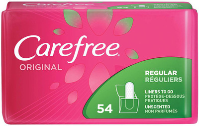 

Carefree Original Regular to Go Pantiliners, Unscented 54 ea Sanitary Pad(Pack of 54)