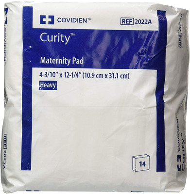 

Covidien Curity Maternity Heavy 4.33" x 12.25" (Bag of 14 Pads) Sanitary Pad(Pack of 14)