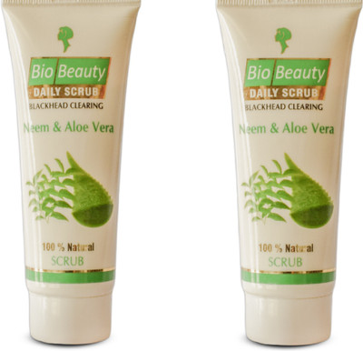 

BioBeauty Daily Scrub BlackHead Clearing With Neem & Aloe Vera (Combo of 2) Scrub(120 g)