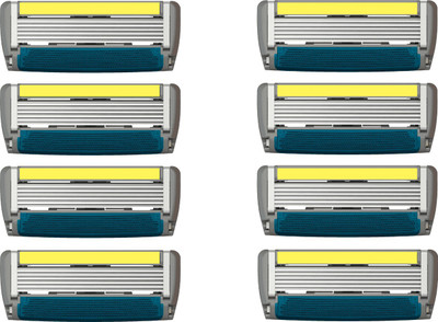

LetsShave Pace 6 Plus Replacement Cartridges - Pack of 8 Blades(Pack of 2)