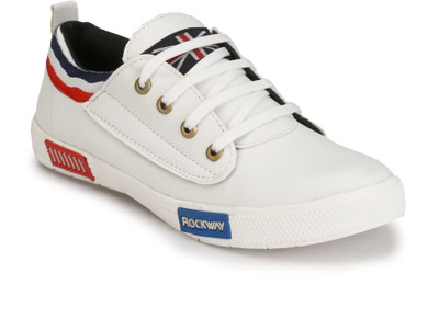 

PISHOPPERS Sneakers For Men(Multicolor, White