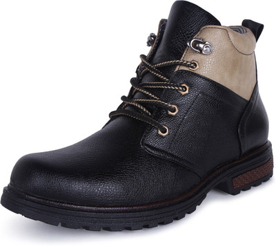 

BUWCH Buwch Casuals, Boots, Party Wear, Corporate Casuals For Men And Boys Black Color Boots For Men(Black