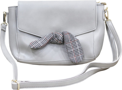 

Toys Factory Girls Casual Grey PU Sling Bag
