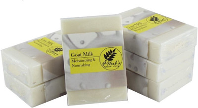 

vherbs Handcrafted Goat Milk Soap - Pack of 6(600 g, Pack of 6)
