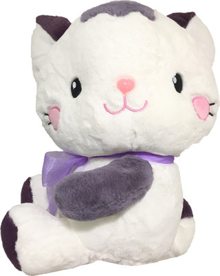 

CREATIVEVILLA CUTE CAT STUFFED PLUSH SOFT TOY CVST4314 - 34 cm(White)