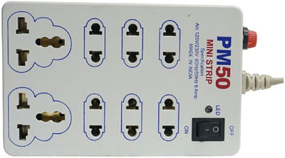 SHOPTICO Extension Cord Board with 8 Socket 8  Socket Extension Boards(White, 1.5 m)