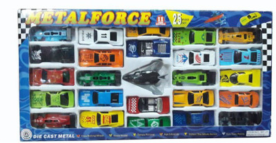 

F Z COLLECTIONS Die Cast Metal Car Set of 25 Piece for Kids(Multicolor)