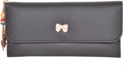 

Blossom Women Black Artificial Leather Wallet(4 Card Slots)