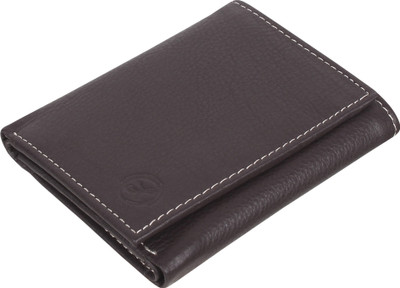 

LIMERENCE Men Brown Genuine Leather Wallet(8 Card Slots), Dark brown