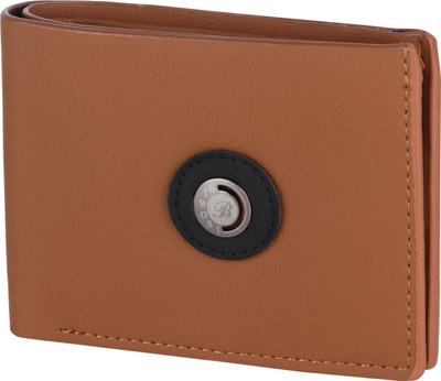 

OM Men Brown Genuine Leather Wallet(5 Card Slots)