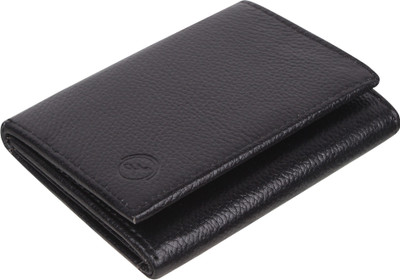 

LIMERENCE Men Black Genuine Leather Wallet(9 Card Slots)