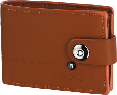 

OM Men Brown Genuine Leather Wallet(3 Card Slots)