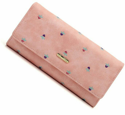 

victory royal Women Pink Artificial Leather Wallet(10 Card Slots)