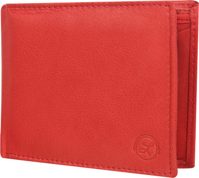 

LIMERENCE Men Red Genuine Leather Wallet(10 Card Slots)