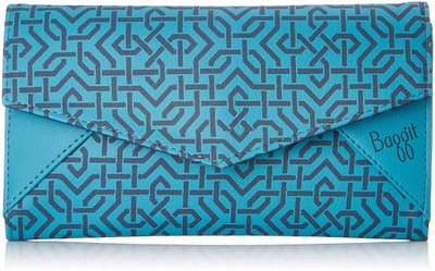 

Baggit Women Blue Artificial Leather Wrist Wallet(8 Card Slots), Aqua