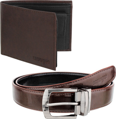 

snvogue Wallet, Belt Combo(Black, Brown)