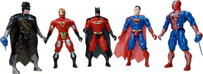

Riya Touch The Team Avengers Set of Five Action Figures (Multicolor)(Multicolor)