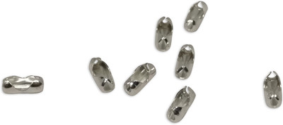 

Aumni Crafts Jewellery Making Ball Chain Iron Joiners 5x2.5x2mm For 1mm Ball Chain Tube Silver Color (Pack of 50 pieces)